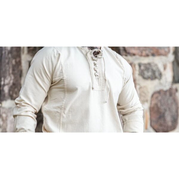 Traditional european shirt for men - natural - Image 3