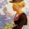 Traditional german art - "'s Reserl" - Hedwig von Schlieben (no frame included) – Bild 2