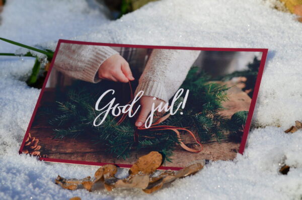 "God jul" cards for scandinavians