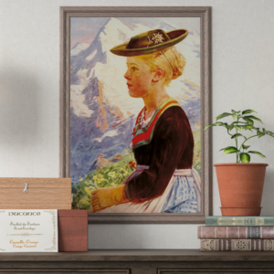 Traditional german art - "'s Reserl" - Hedwig von Schlieben (no frame included)