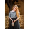 European short sleeve blouse "Verena" - light blue – Bild 2