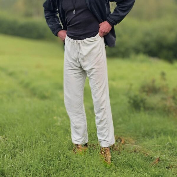 Germanic linen trouser natur - native european clothes - Image 4