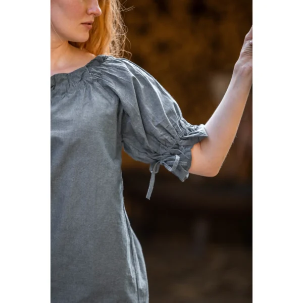 European short sleeve blouse "Verena" - light blue - Image 3